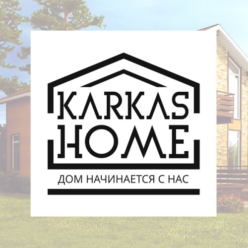 Логотип для компании Karkas Home - строительство каркасных домов в Н. Новгороде